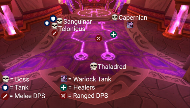 Kael'thas Sunstrider placement diagram