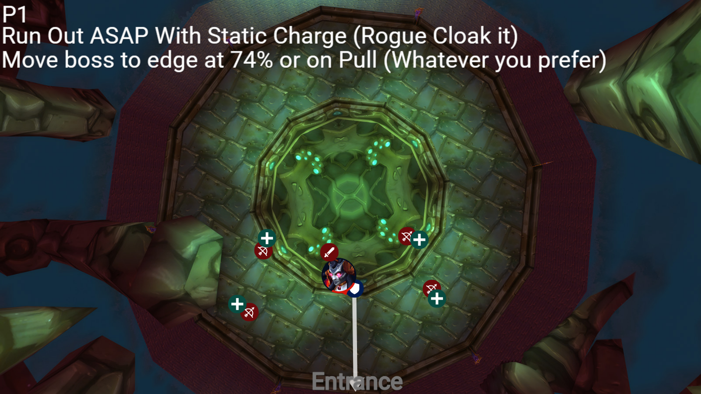 Lady Vashj placement diagram